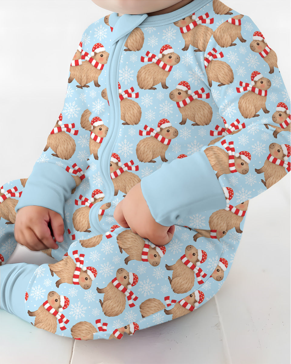Holiday Capybaras Bamboo Convertible Zippy
