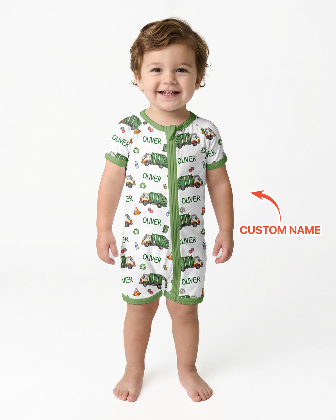 Custom Name Garbage Day Bamboo Shorty Zippy