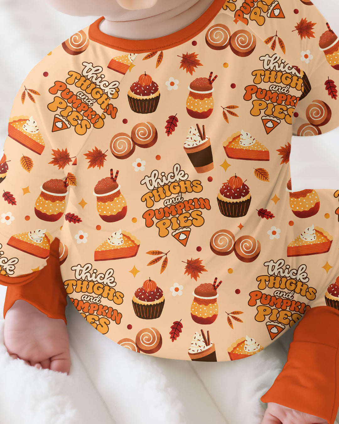 Thick Thighs and Pumpkin Pies Bamboo Convertible Zippy