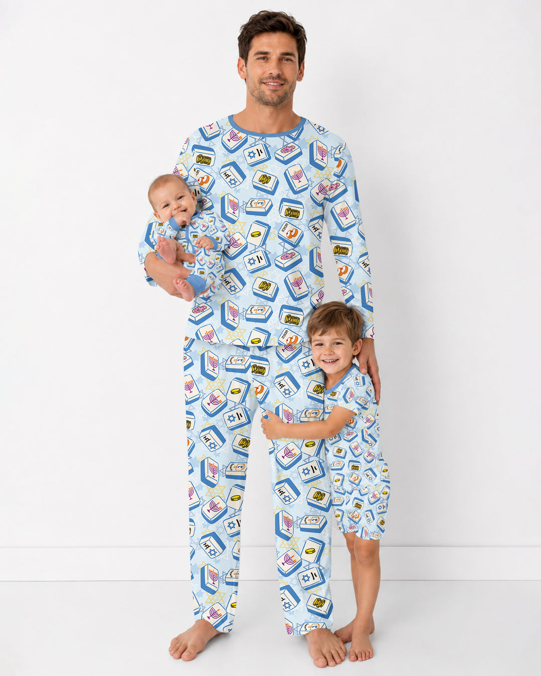 Hanukkah Mahjong Club Bamboo Men's Pajama Set