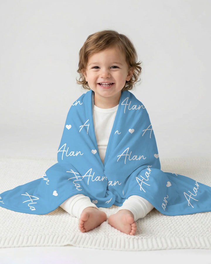 Sweetheart Script Bamboo Blanket
