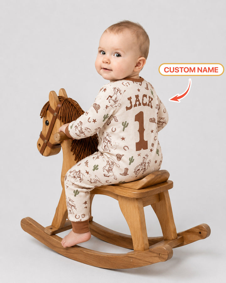 Personalized My First Rodeo Bamboo Convertible Zippy