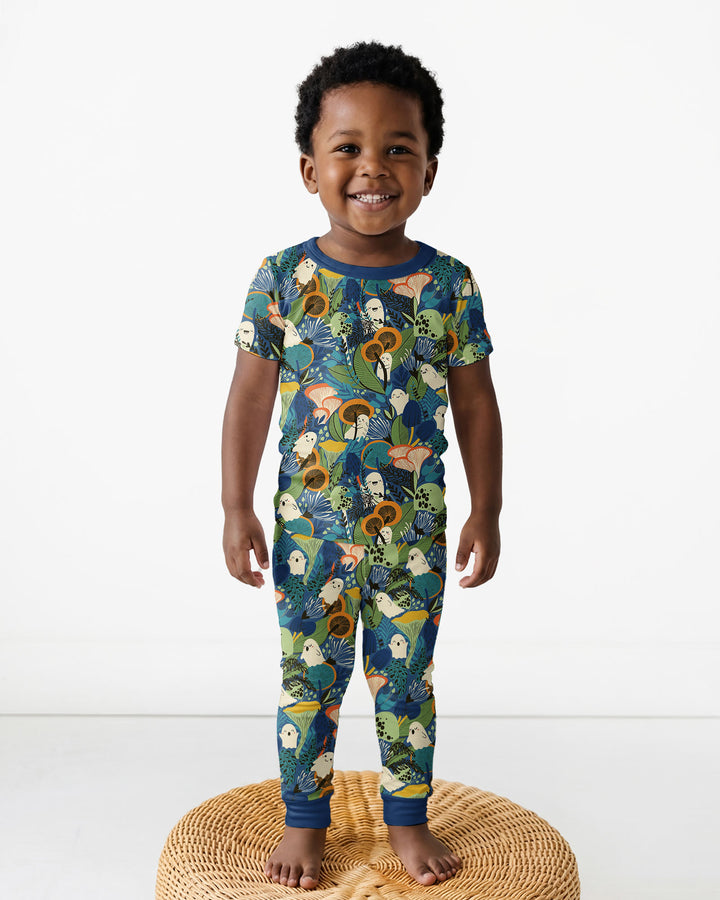 Ghost Forest Bamboo Two Piece Short Sleeve Pajama Set