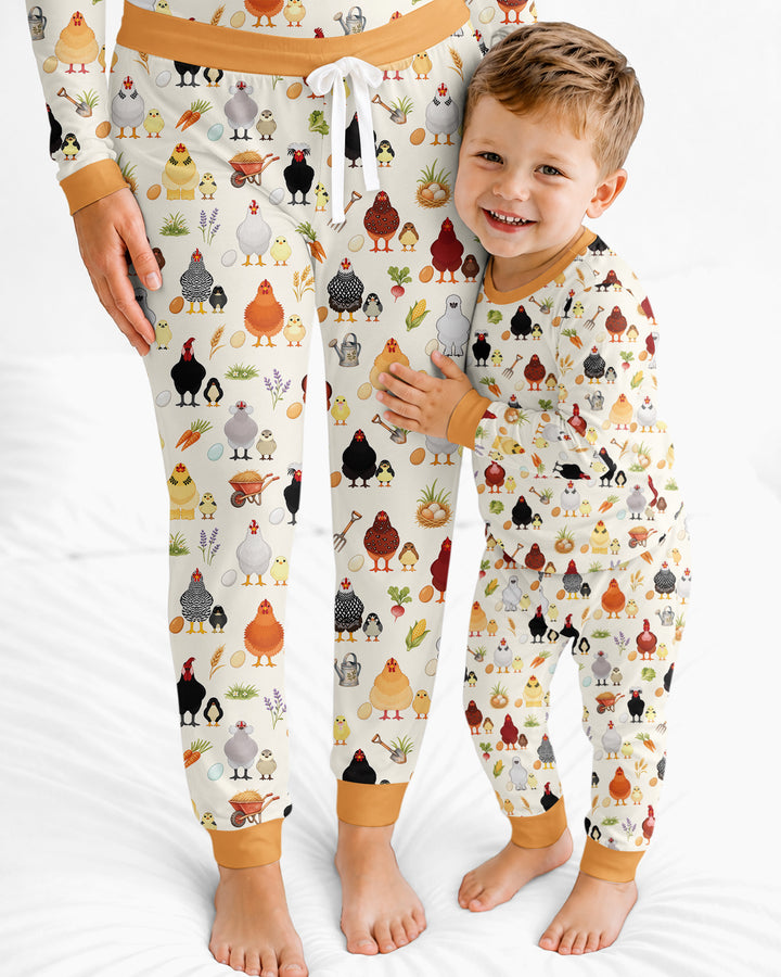 Chicks & Eggs Bamboo Women Pajama Set