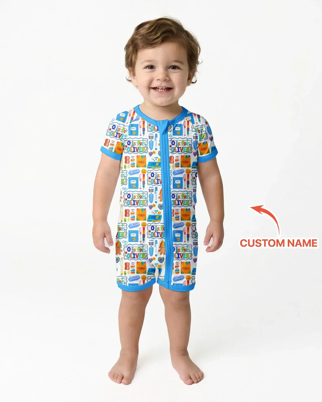 Custom Name Classroom Cuties Bamboo Shorty Zippy