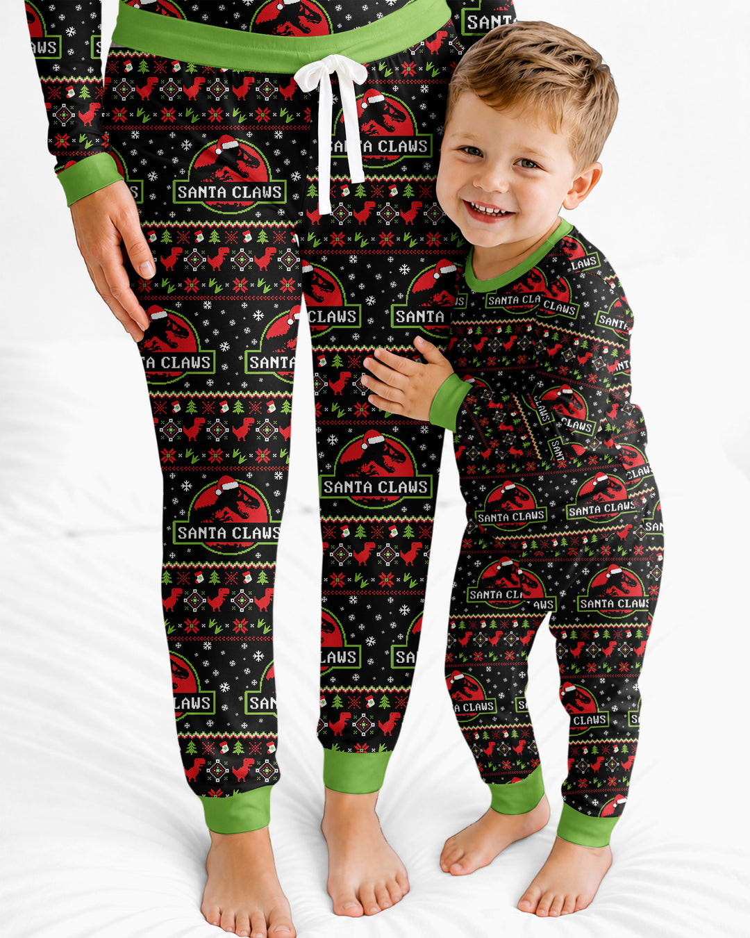 Santa Claws Christmas Bamboo Women Pajama Set