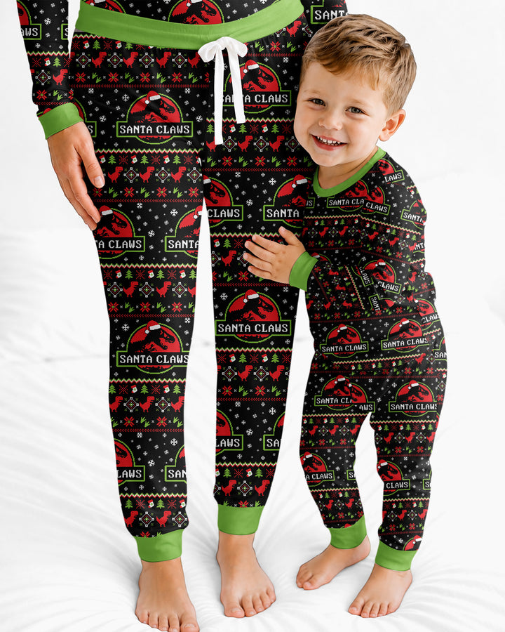 Santa Claws Christmas Bamboo Women Pajama Set