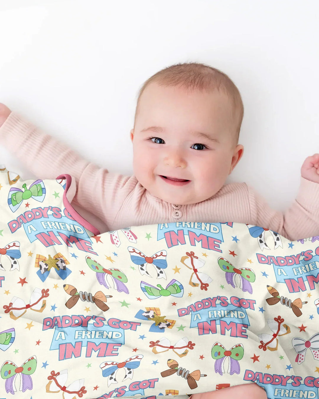 Daddy's Got A Friend In Me Bamboo Blanket