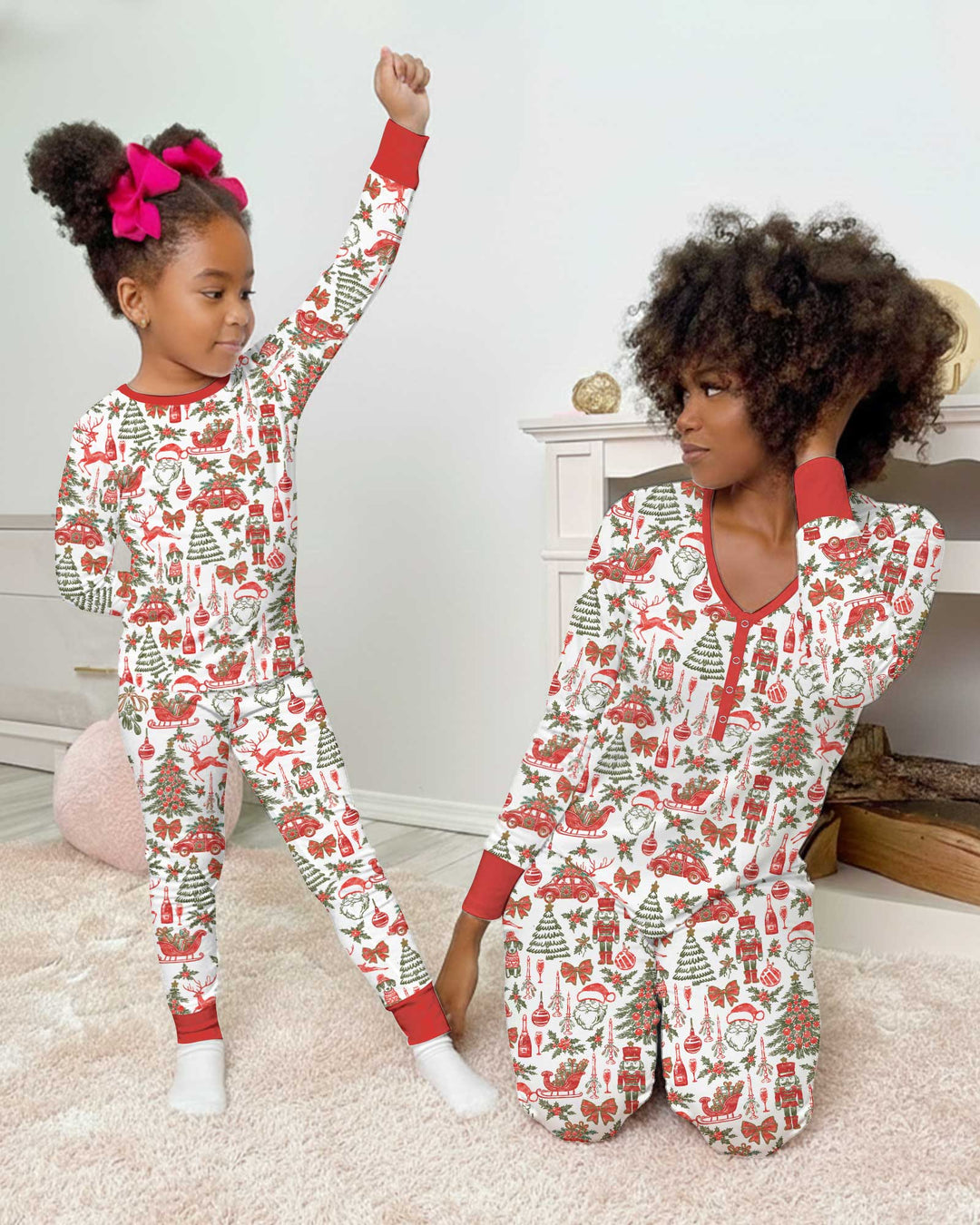 A Very Vintage Christmas Bamboo Women Pajama Set