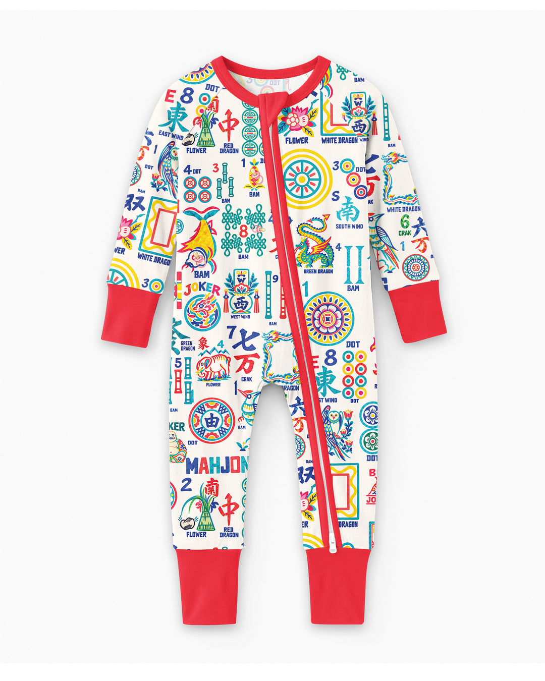 Mahjong Time Family Matching Bamboo Convertible Zippy