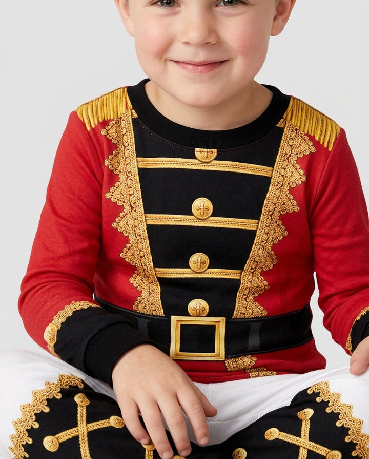 Nutcracker Soldier Bamboo Two Piece Long Sleeve Pajama Set