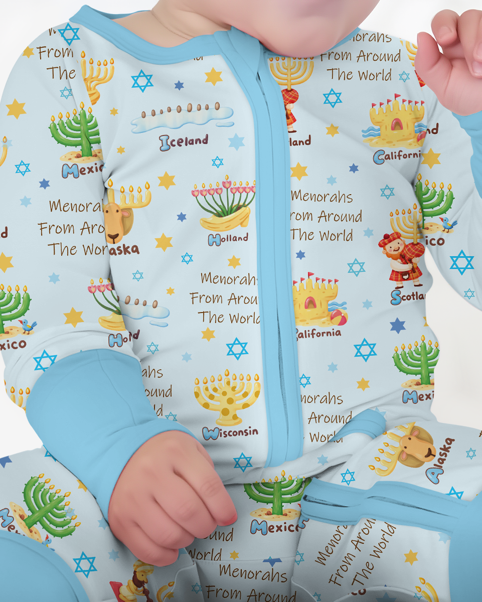 Menorahs From Around The World Bamboo Convertible Zippy