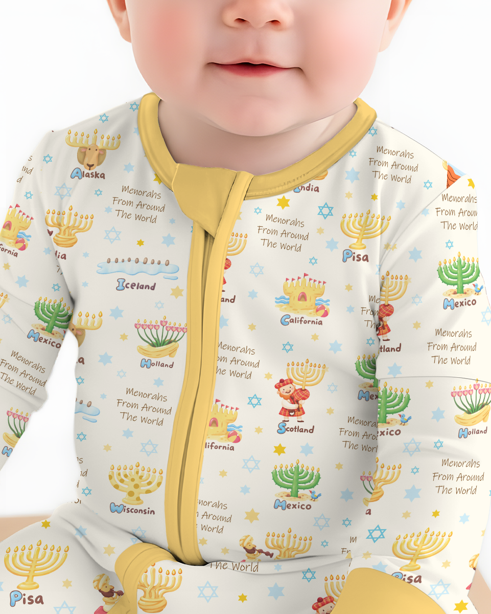 Menorahs From Around The World Bamboo Convertible Zippy