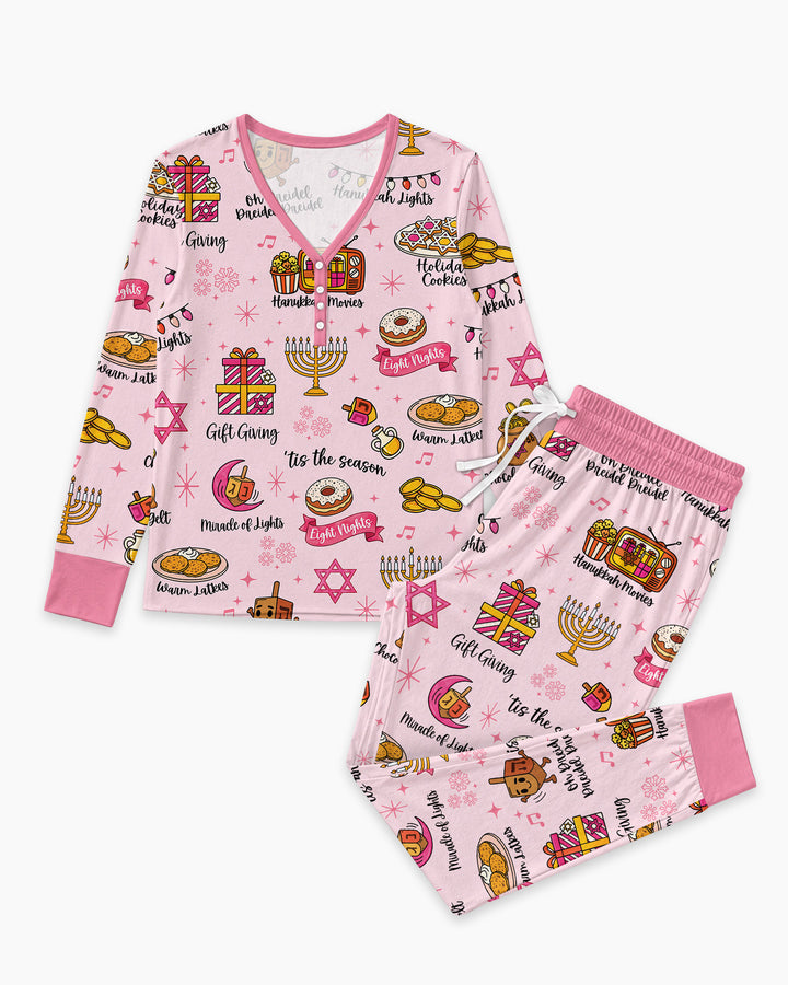Hanukkah Night Bamboo Women Pajama Set
