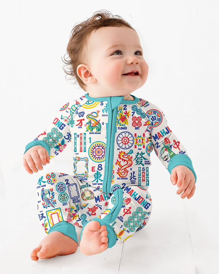 Mahjong Time Family Matching Bamboo Convertible Zippy