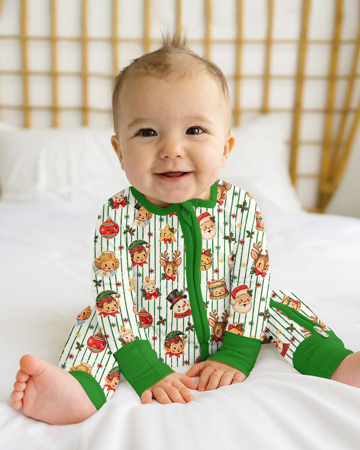 Vintage Christmas Bamboo Convertible Zippy