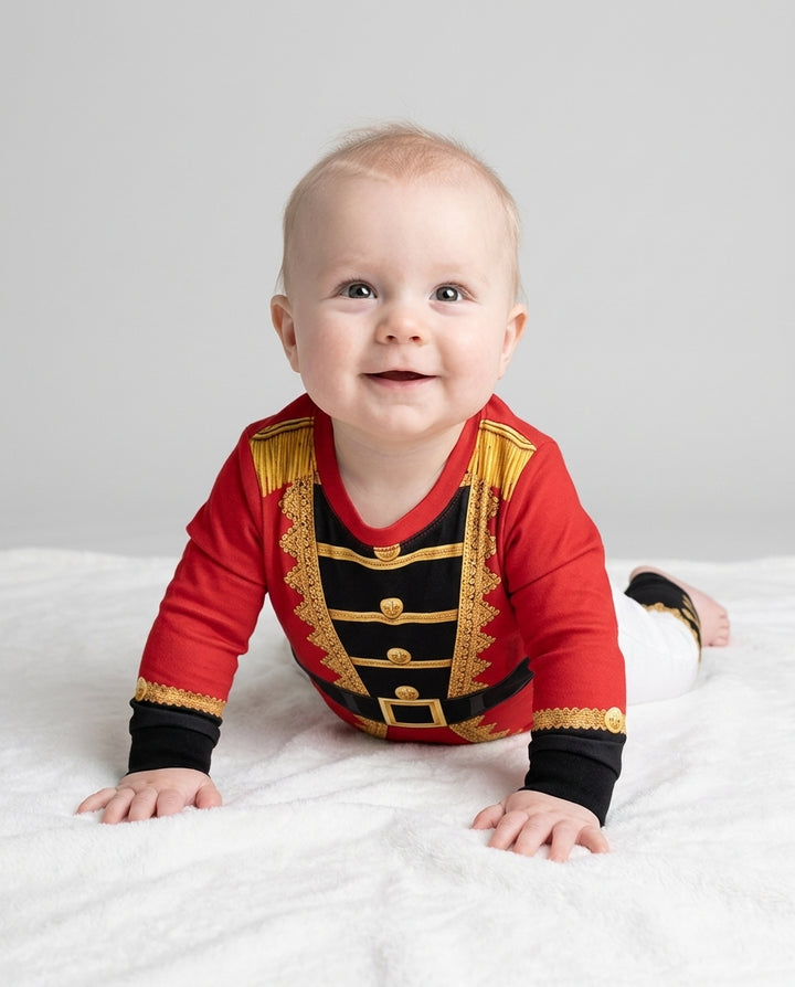 Nutcracker Soldier Bamboo Two Piece Long Sleeve Pajama Set