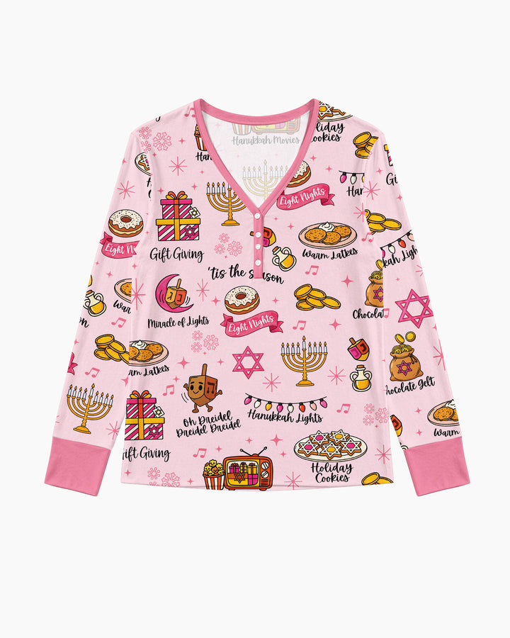 Hanukkah Night Bamboo Women Pajama Set