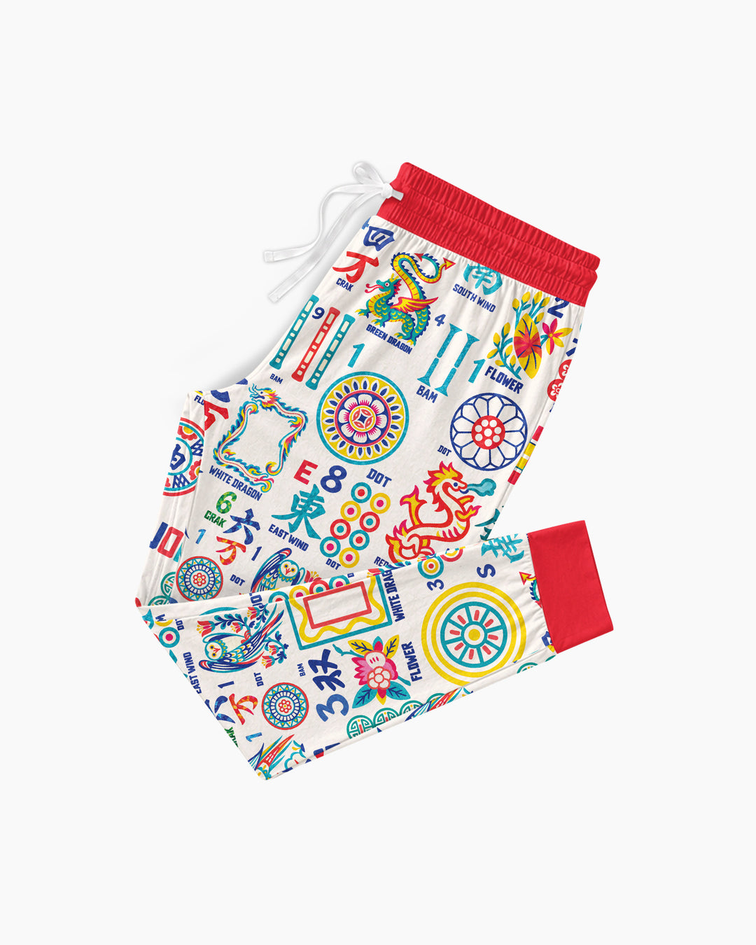 Mahjong Time Family Matching Bamboo Women Pajama Set