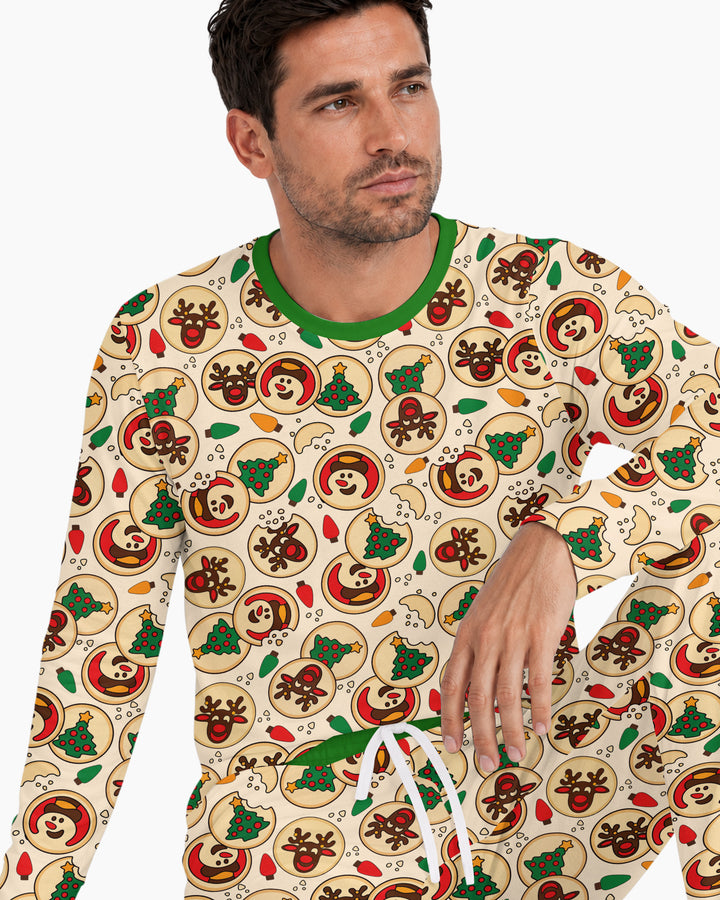 Christmas Sugar Cookie Bamboo Men's Pajama Set