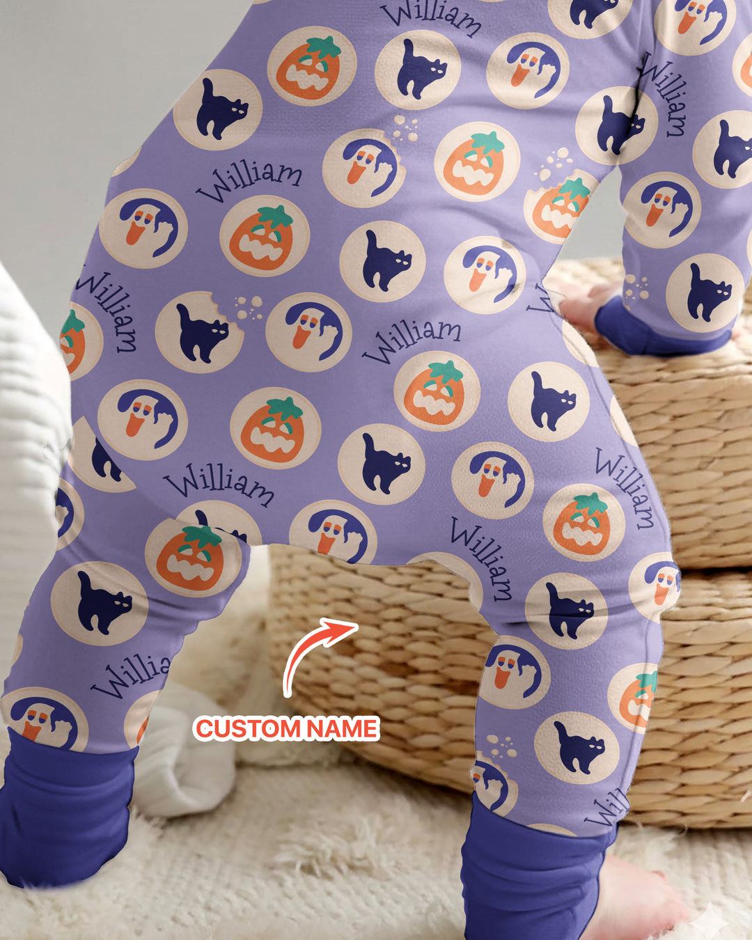 Boo Crew Custom Name Bamboo Convertible Zippy