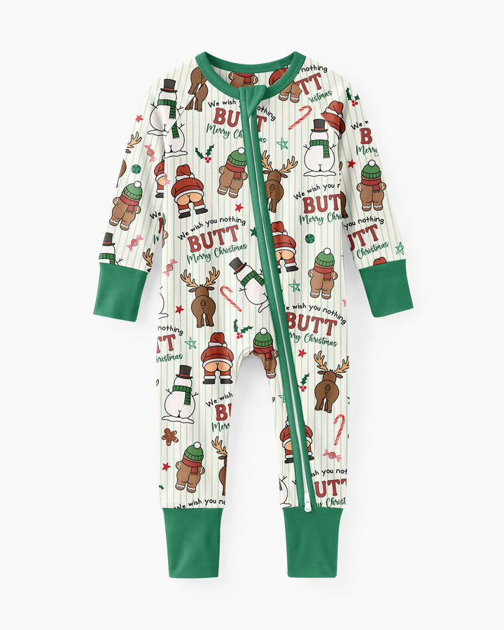 We Wish You Nothing Butt Merry  Bamboo Convertible Zippy