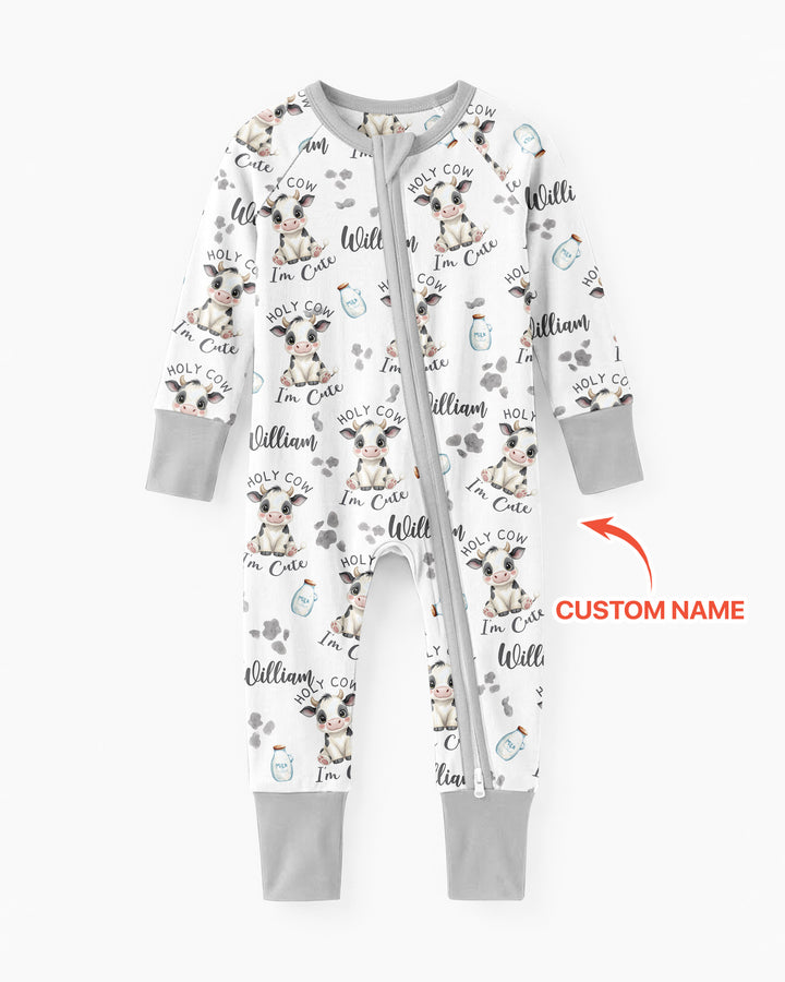 Holy Cow I'm Cute Custom Name Bamboo Convertible Zippy