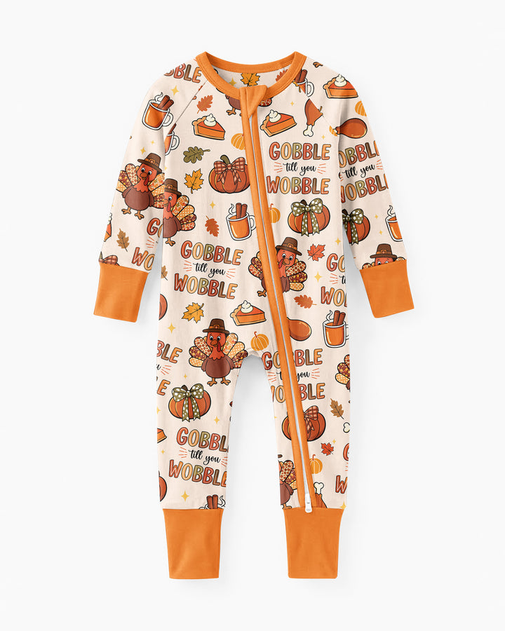 Gobble Gobble Till You Wobble Bamboo Convertible Zippy