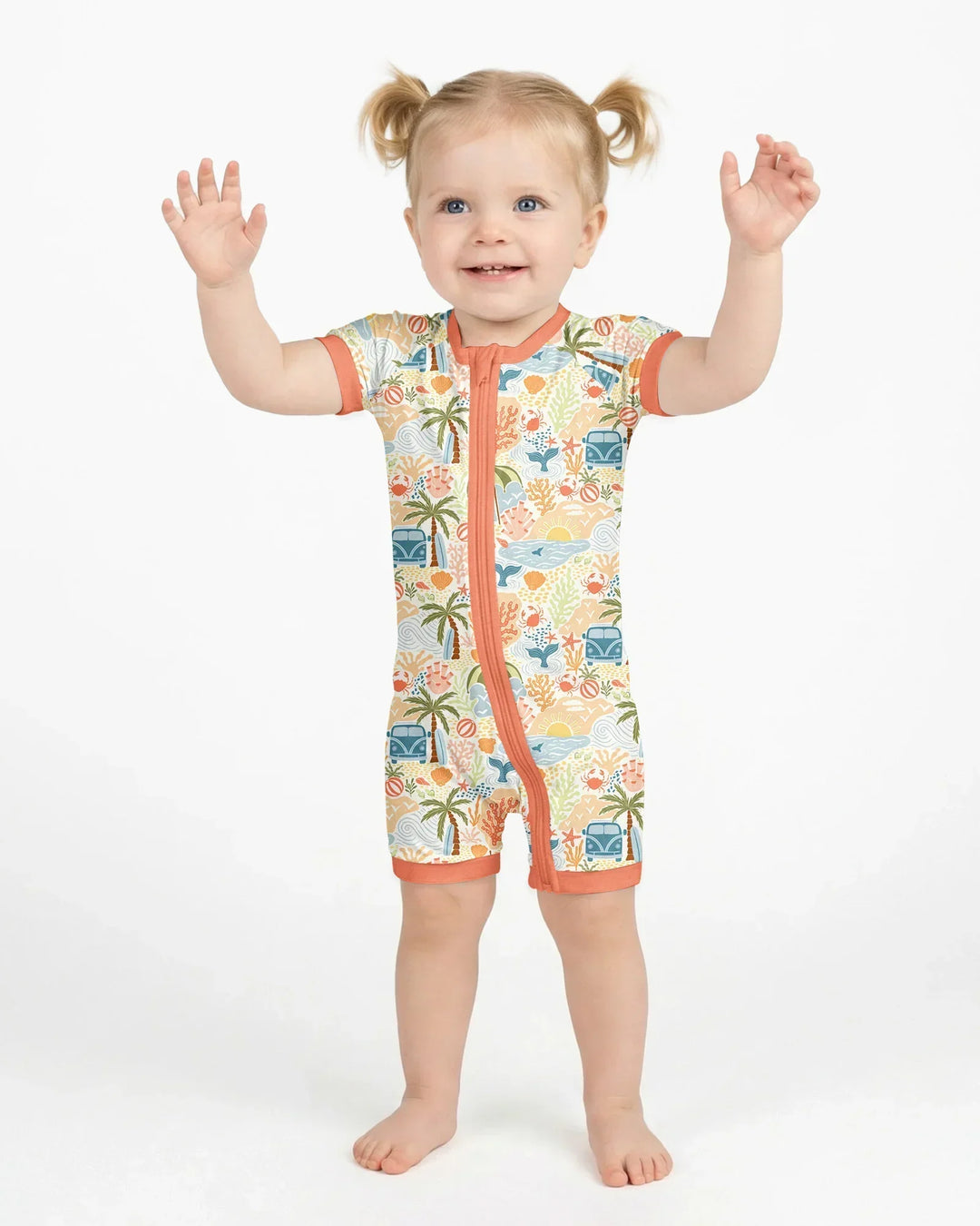 Beachy Boho Bamboo Shorty Zippy