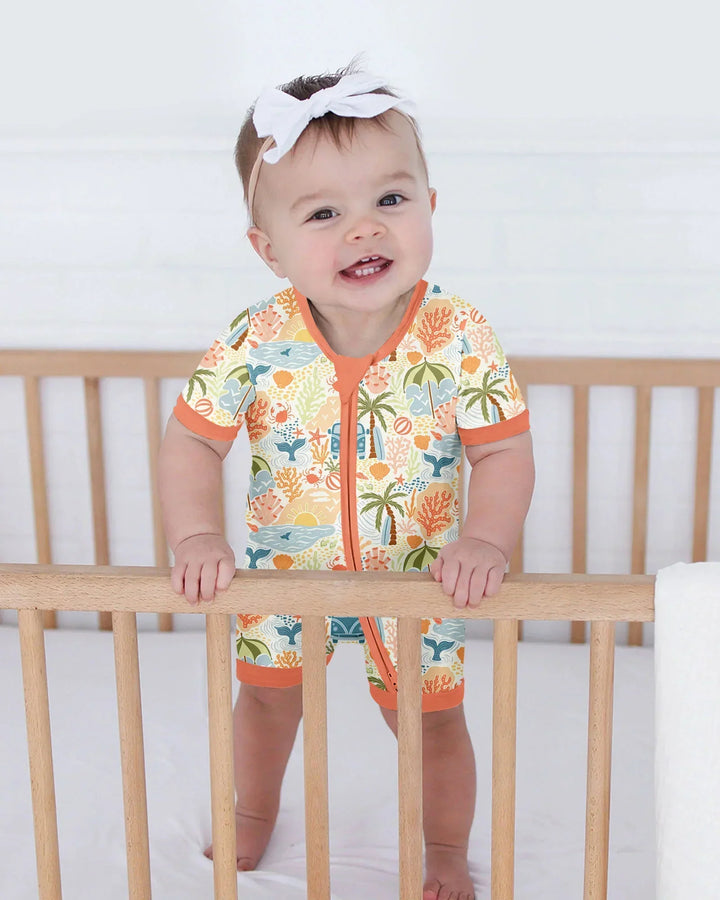 Beachy Boho Bamboo Shorty Zippy