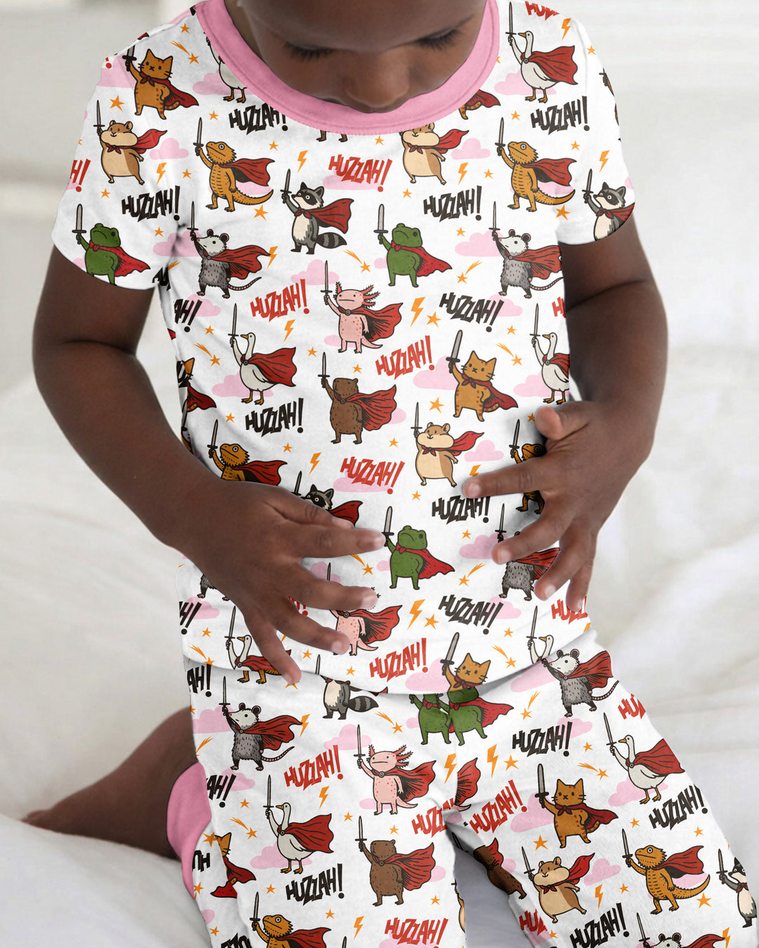 Huzzah! Huzzah! Bamboo Two Piece Short Sleeve Pajama Set