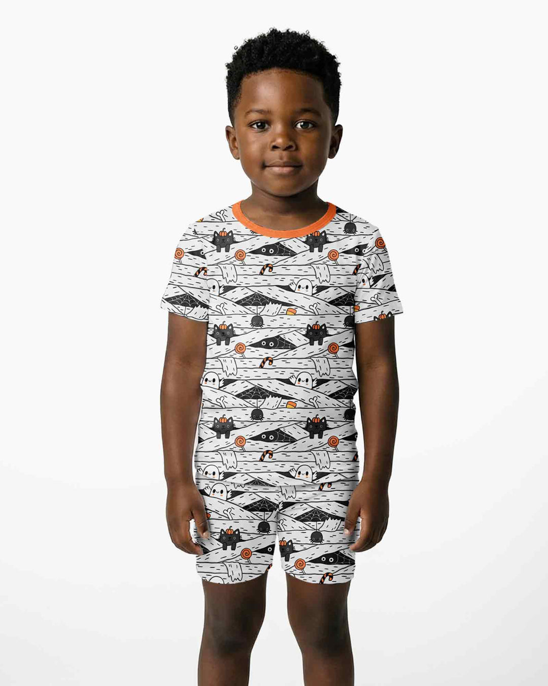 Template Bamboo Two Piece Short Sleeve Shorts Pyjamas Set