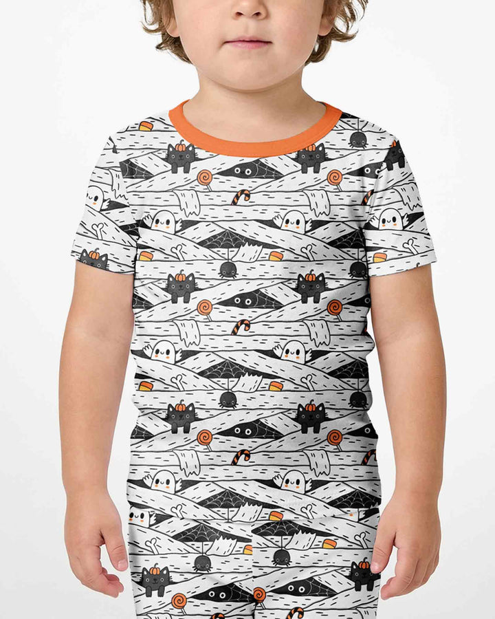 Template Bamboo Two Piece Short Sleeve Shorts Pyjamas Set