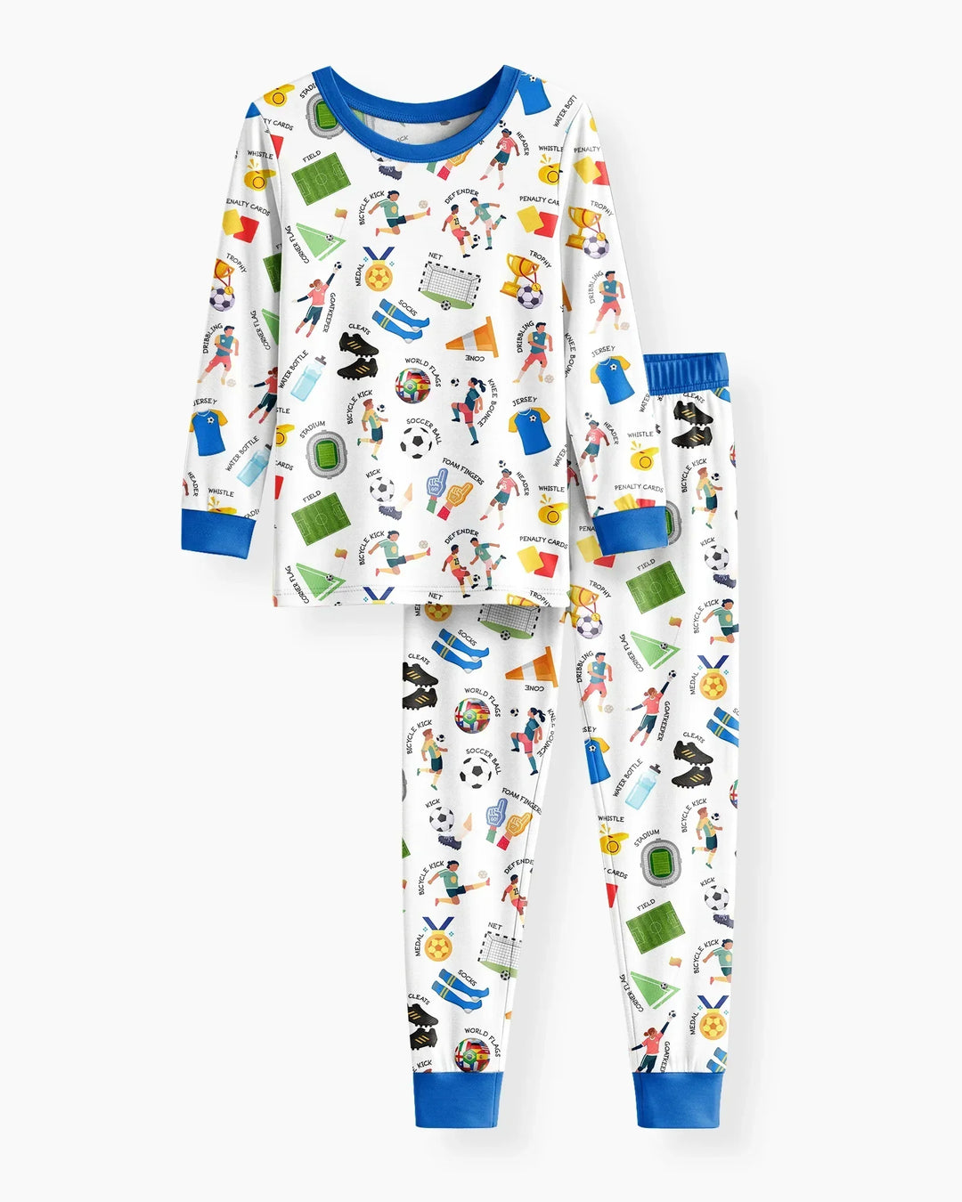 Soccer Fever All About The Game Bamboo Two Piece Long Sleeve Pajama Set
