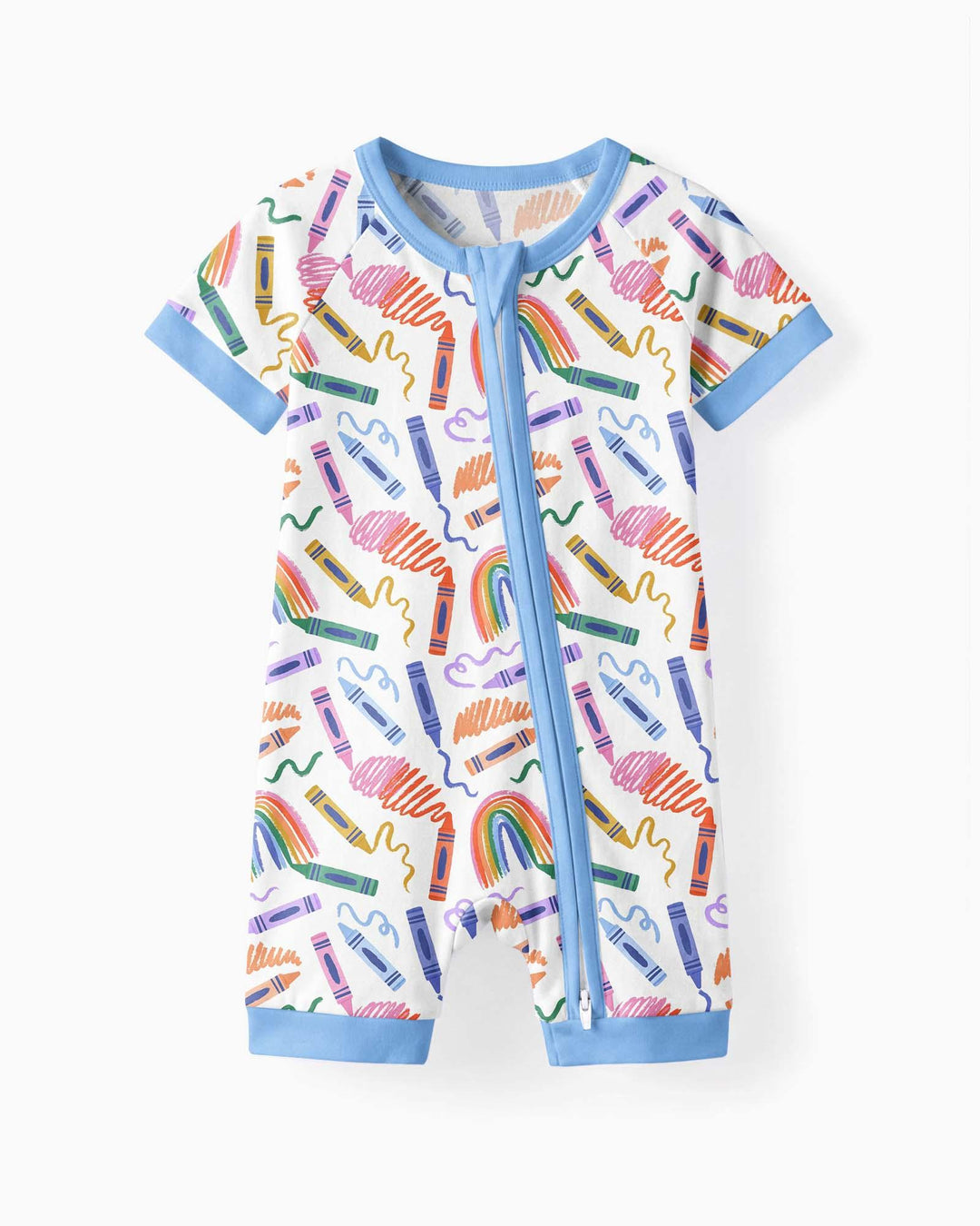 Crayon Chaos Bamboo Shorty Zippy