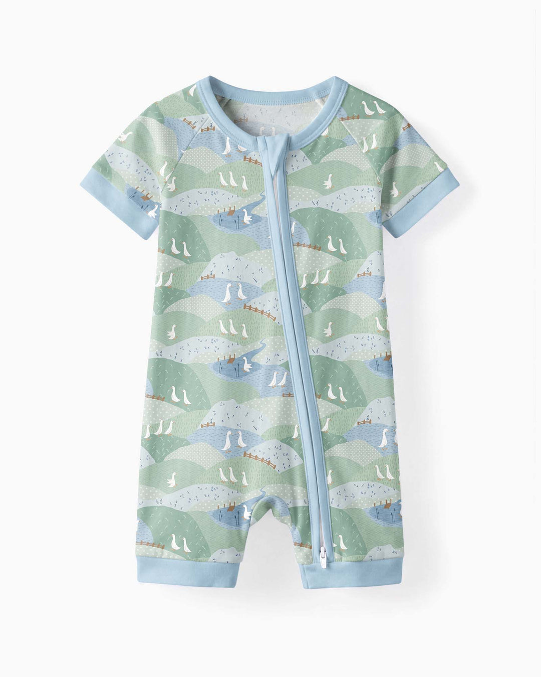 Wandering Geese Family Matching Bamboo Shorty Zippy