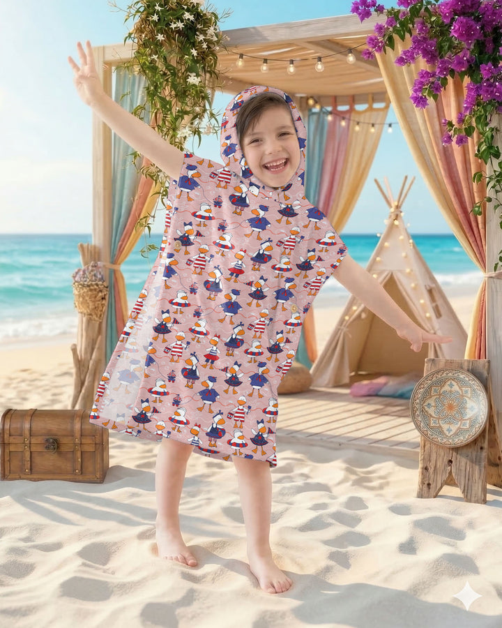Freedom Floaties Family Matching Bamboo Swim Poncho