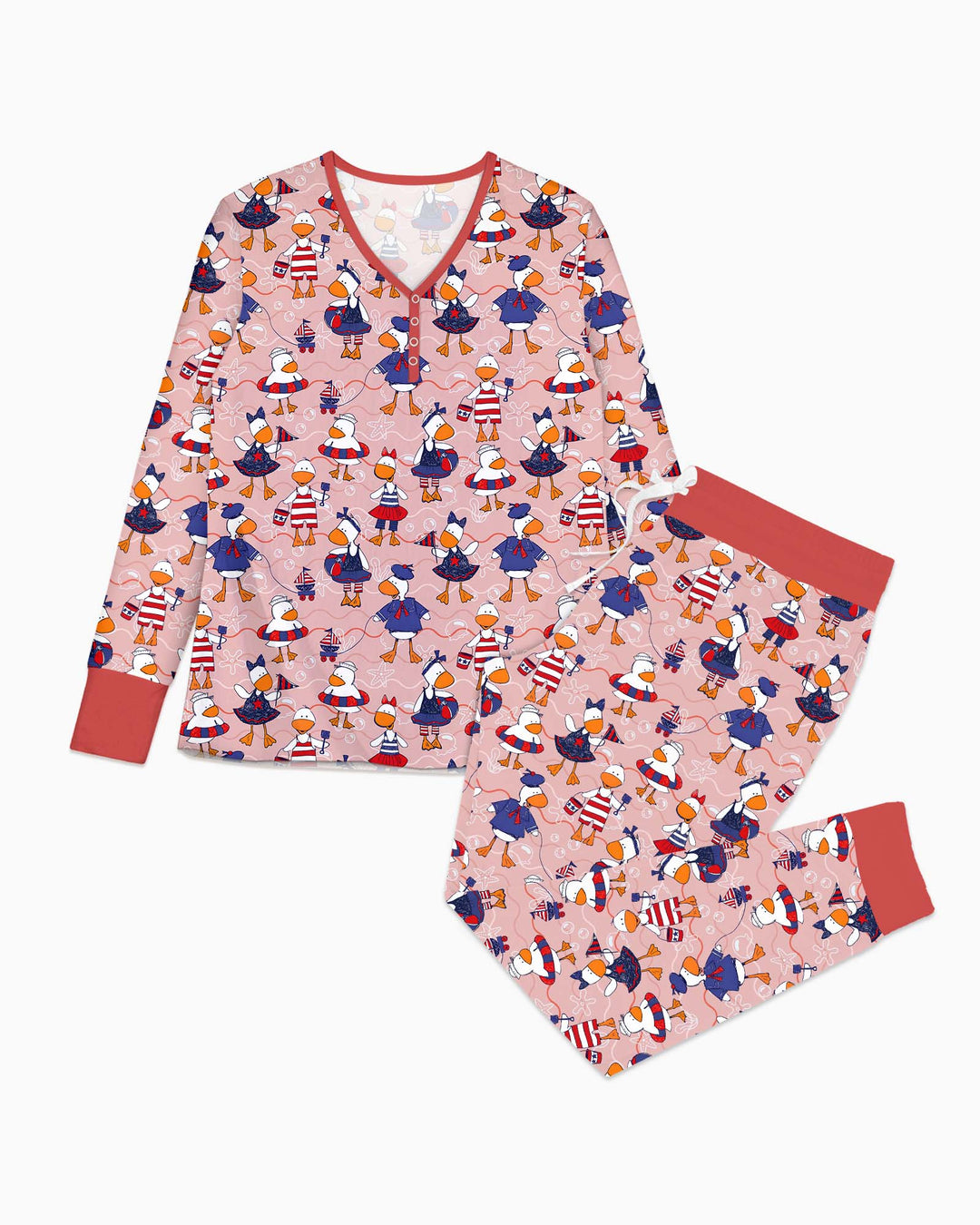 Freedom Floaties Family Matching Bamboo Women Pajama Set