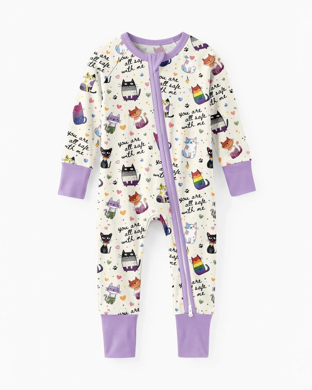 Loved & Safe Kitties Family Matching Bamboo Convertible Zippy