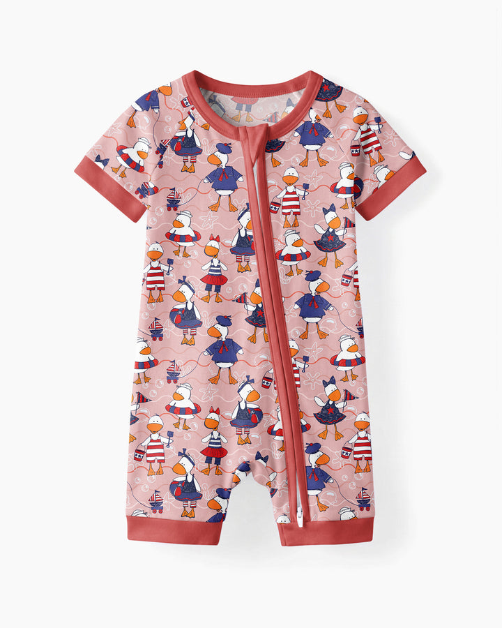 Freedom Floaties Family Matching Bamboo Shorty Zippy