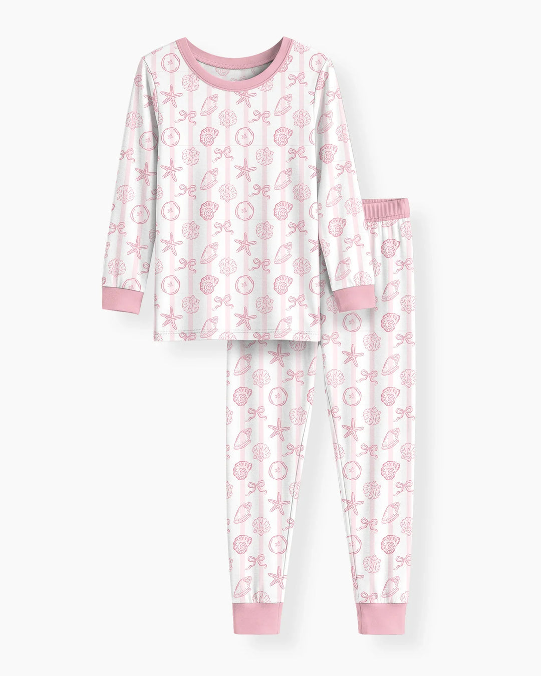 Coastal Keepsakes Family Matching Bamboo Two Piece Long Sleeve Pajama Set