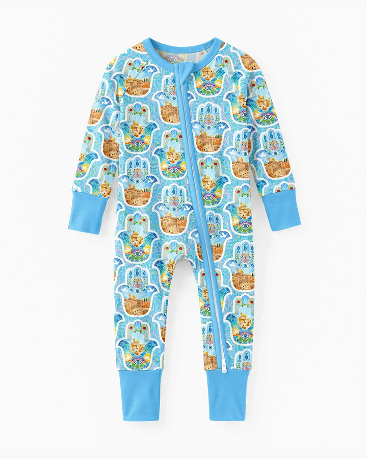 Hamsa Hand Bamboo Convertible Zippy