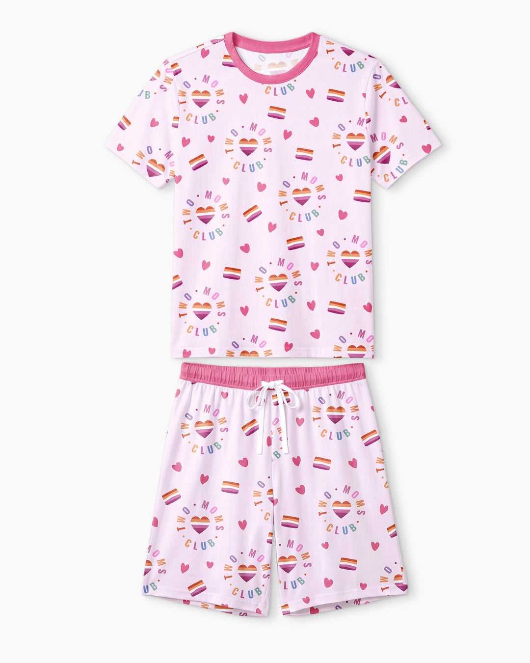 Love Makes Family Bamboo Men Short Sleeve Short Pajama Set