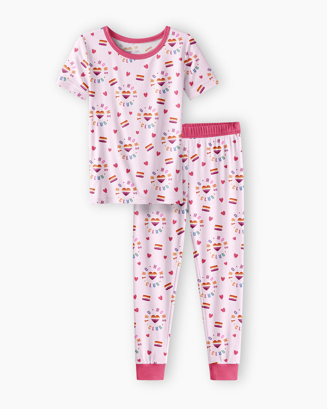 Love Makes Family Bamboo Two Piece Short Sleeve Pajama Set