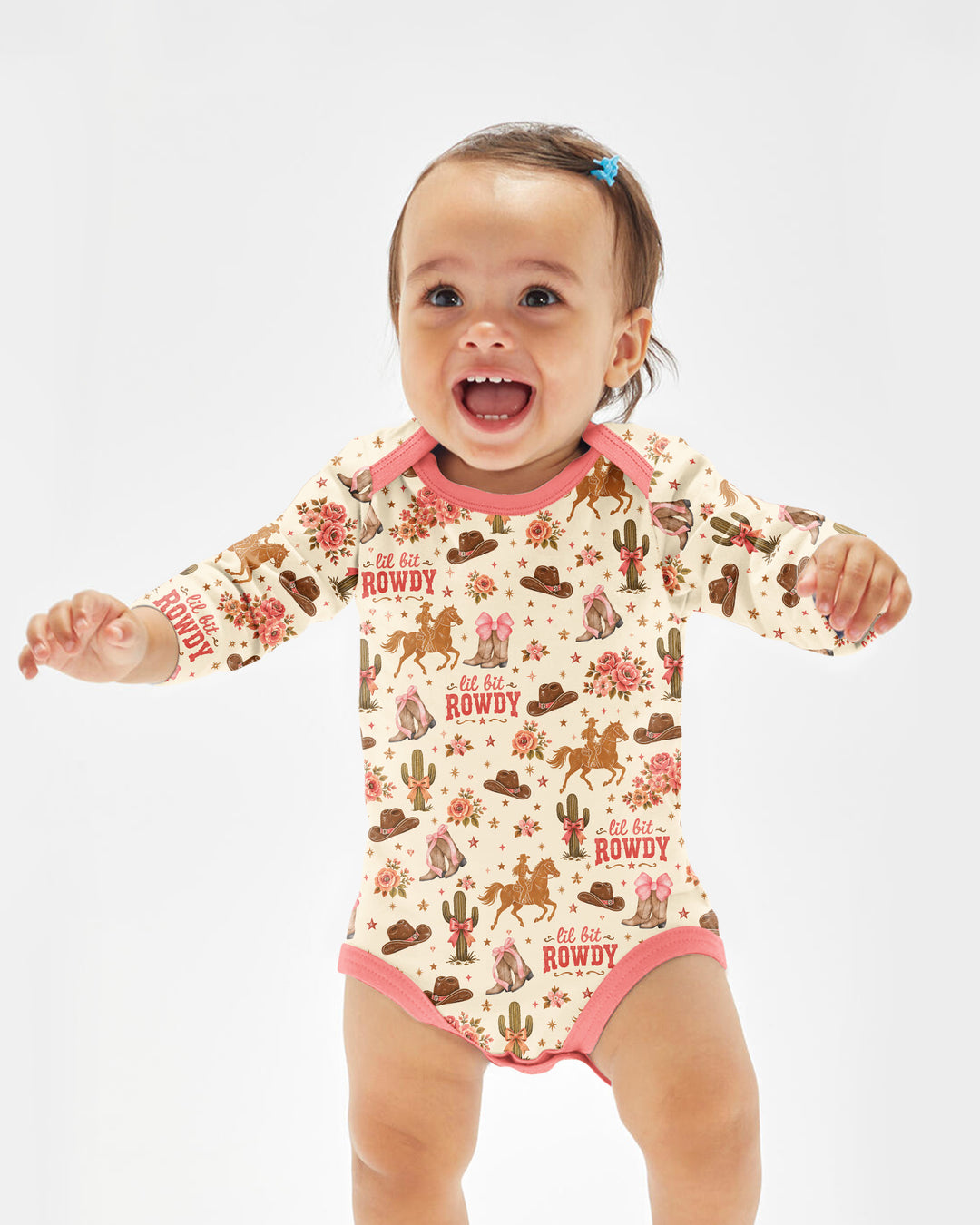 Coquette Cowgirl Lil Bit Rowdy Bamboo Bodysuit