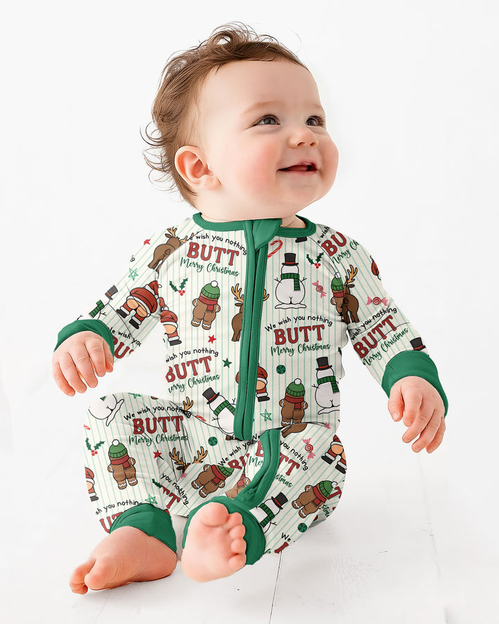 We Wish You Nothing Butt Merry  Bamboo Convertible Zippy