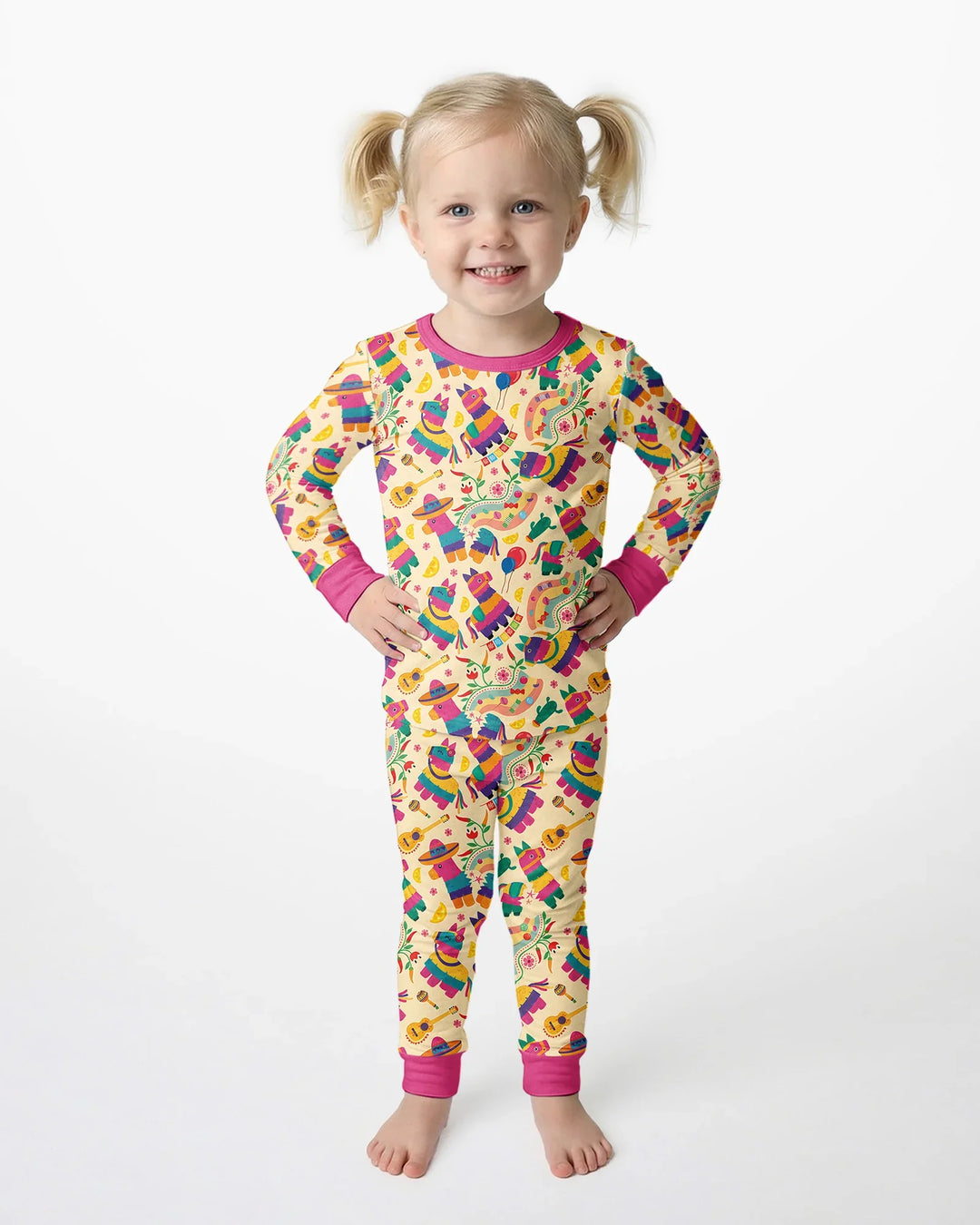 Template Bamboo Two Piece Long Sleeve Pyjamas Set