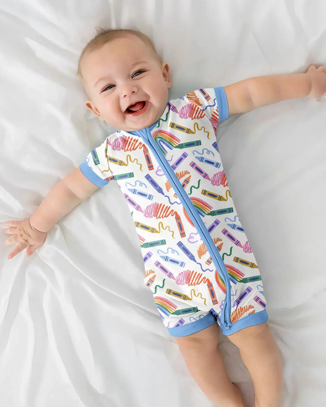 Crayon Chaos Bamboo Shorty Zippy