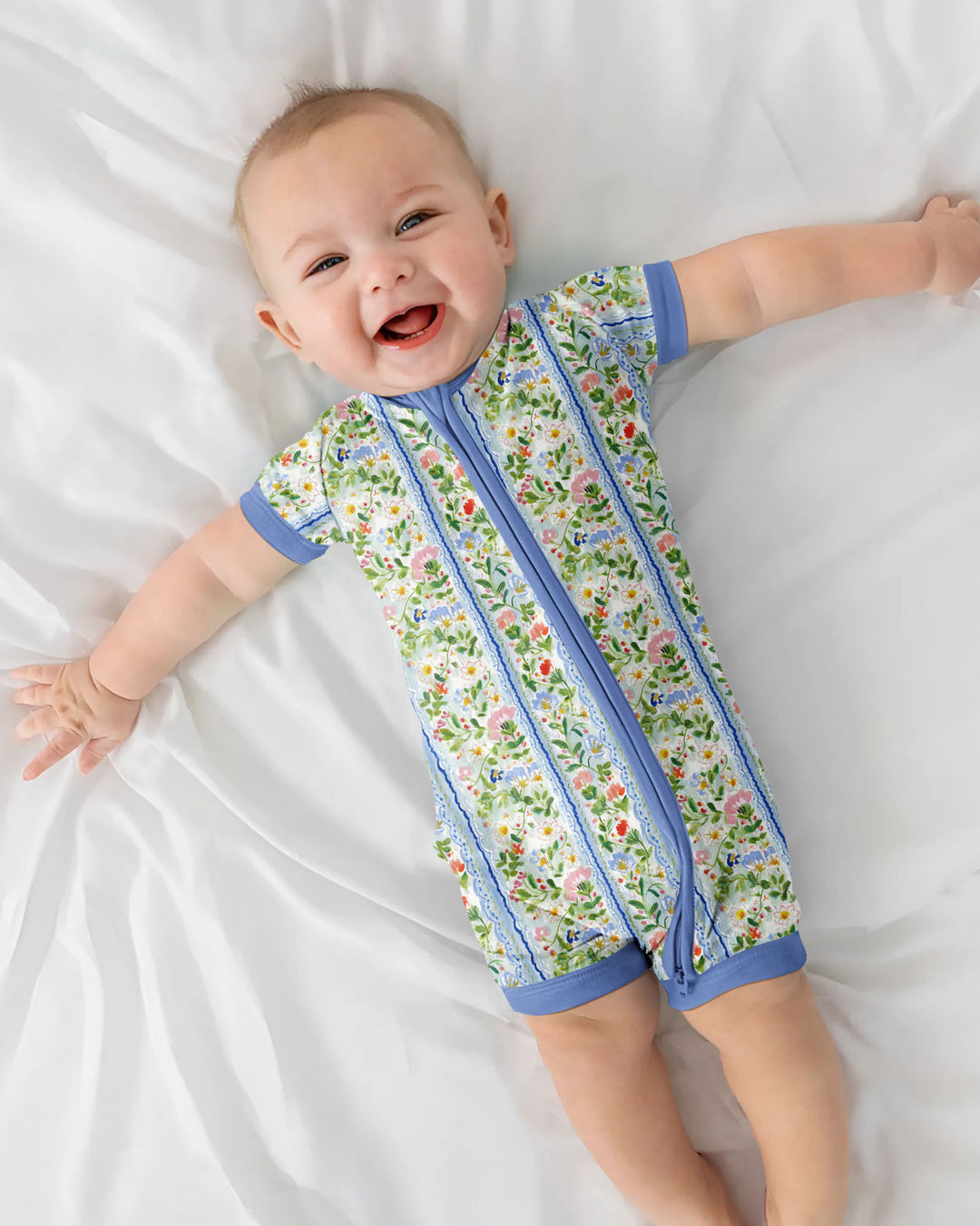 Paste Floral Girl Bamboo Shorty Zippy