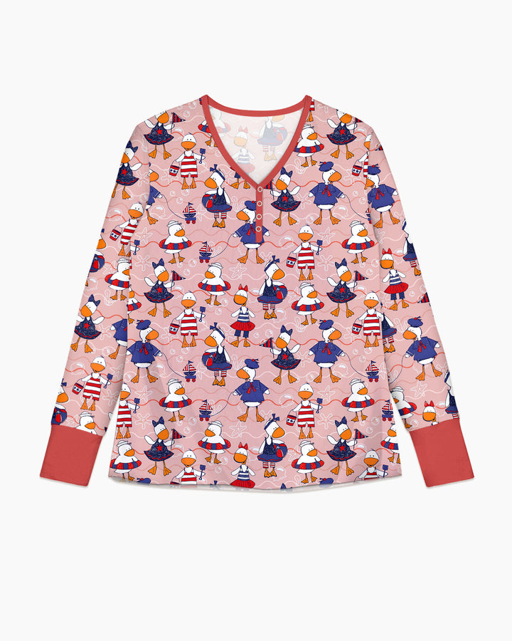 Freedom Floaties Family Matching Bamboo Women Pajama Set